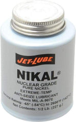 Jet-Lube - 0.5 Lb Can Extreme Temperature Anti-Seize Lubricant - Nickel, -65 to 2,600°F, Gray, Nuclear Grade - Eagle Tool & Supply