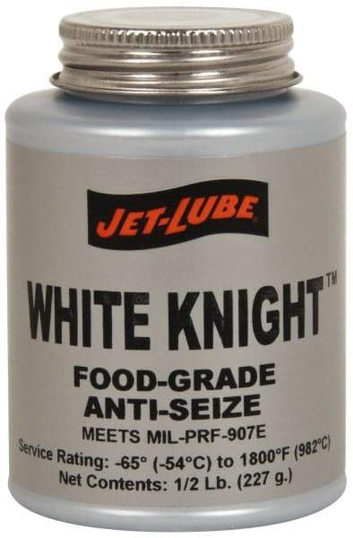 Jet-Lube - 1 Lb Can General Purpose Anti-Seize Lubricant - Aluminum, -65 to 1,800°F, White, Food Grade, Water Resistant - Eagle Tool & Supply