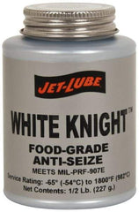 Jet-Lube - 1 Lb Can General Purpose Anti-Seize Lubricant - Aluminum, -65 to 1,800°F, White, Food Grade, Water Resistant - Eagle Tool & Supply