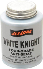 Jet-Lube - 0.5 Lb Can General Purpose Anti-Seize Lubricant - Aluminum, -65 to 1,800°F, White, Food Grade, Water Resistant - Eagle Tool & Supply