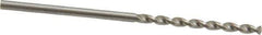 Walter-Titex - 1/16" 130° High Speed Steel Jobber Drill - Oxide Finish, Right Hand Cut, Parabolic Flute, Straight Shank, 1-11/16" OAL, Standard Point - Eagle Tool & Supply