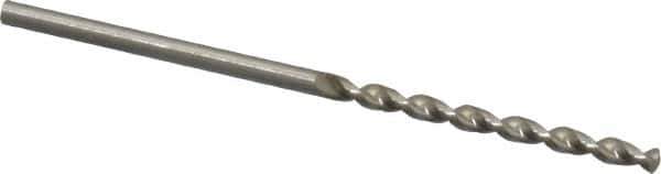Walter-Titex - 5/64" 130° High Speed Steel Jobber Drill - Oxide Finish, Right Hand Cut, Parabolic Flute, Straight Shank, 1-15/16" OAL, Standard Point - Eagle Tool & Supply