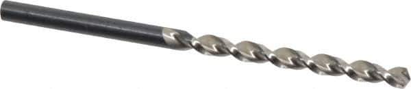 Walter-Titex - 5/32" 130° High Speed Steel Jobber Drill - Oxide Finish, Right Hand Cut, Parabolic Flute, Straight Shank, 2-15/16" OAL, Standard Point - Eagle Tool & Supply