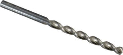Walter-Titex - #4 130° High Speed Steel Jobber Drill - Oxide Finish, Right Hand Cut, Parabolic Flute, Straight Shank, 3-21/32" OAL, Standard Point - Eagle Tool & Supply