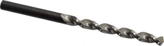 Walter-Titex - #5 130° High Speed Steel Jobber Drill - Oxide Finish, Right Hand Cut, Parabolic Flute, Straight Shank, 3-3/8" OAL, Standard Point - Eagle Tool & Supply