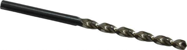 Walter-Titex - #28 130° High Speed Steel Jobber Drill - Oxide Finish, Right Hand Cut, Parabolic Flute, Straight Shank, 2-3/4" OAL, Standard Point - Eagle Tool & Supply