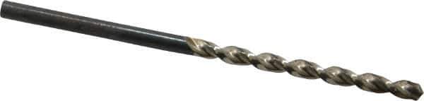 Walter-Titex - #36 130° High Speed Steel Jobber Drill - Oxide Finish, Right Hand Cut, Parabolic Flute, Straight Shank, 2-13/32" OAL, Standard Point - Eagle Tool & Supply