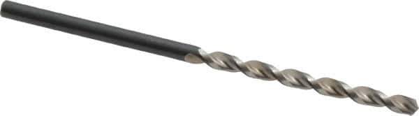 Walter-Titex - #39 130° High Speed Steel Jobber Drill - Oxide Finish, Right Hand Cut, Parabolic Flute, Straight Shank, 2-1/4" OAL, Standard Point - Eagle Tool & Supply