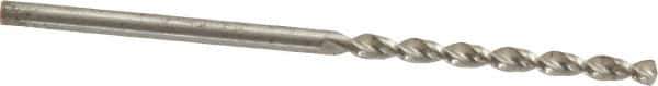 Walter-Titex - #47 130° High Speed Steel Jobber Drill - Bright Finish, Right Hand Cut, Parabolic Flute, Straight Shank, 1-15/16" OAL, Standard Point - Eagle Tool & Supply