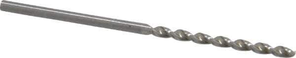 Walter-Titex - #50 130° High Speed Steel Jobber Drill - Bright Finish, Right Hand Cut, Parabolic Flute, Straight Shank, 1-13/16" OAL, Standard Point - Eagle Tool & Supply