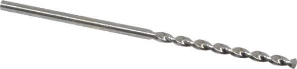 Walter-Titex - #53 130° High Speed Steel Jobber Drill - Bright Finish, Right Hand Cut, Parabolic Flute, Straight Shank, 1-11/16" OAL, Standard Point - Eagle Tool & Supply