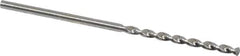 Walter-Titex - #53 130° High Speed Steel Jobber Drill - Bright Finish, Right Hand Cut, Parabolic Flute, Straight Shank, 1-11/16" OAL, Standard Point - Eagle Tool & Supply