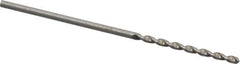 Walter-Titex - #56 130° High Speed Steel Jobber Drill - Bright Finish, Right Hand Cut, Parabolic Flute, Straight Shank, 38mm OAL, Standard Point - Eagle Tool & Supply