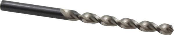 Walter-Titex - Letter D 130° High Speed Steel Jobber Drill - Oxide Finish, Right Hand Cut, Parabolic Flute, Straight Shank, 3-31/32" OAL, Standard Point - Eagle Tool & Supply