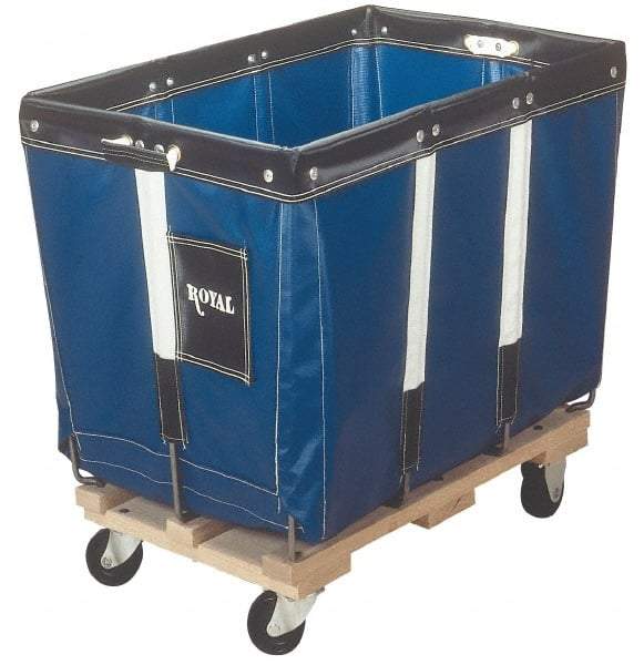 Royal Basket Trucks - 30" Long x 20" Wide x 26-1/2" High, Yellow Vinyl Replacement Liner - Use with Royal - 6 Bushel Capacity Basket Trucks - Eagle Tool & Supply