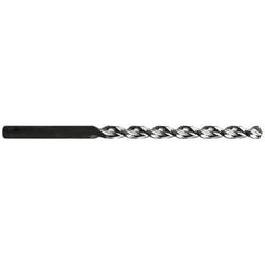 Interstate - 19/32" 135° Parabolic Flute High Speed Steel Taper Length Drill Bit - Eagle Tool & Supply