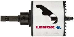 Lenox - 4-3/8" Diam, 1-1/2" Cutting Depth, Hole Saw - Bi-Metal Saw, Toothed Edge - Eagle Tool & Supply