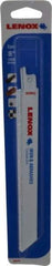 Lenox - 8" Long x 3/4" Thick, Carbide Reciprocating Saw Blade - Straight Profile, Continuous Edge, Universal Shank - Eagle Tool & Supply