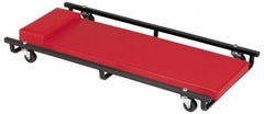 Whiteside - 570 Lb Capacity, 6 Wheel Creeper - Steel, 36" Long x 3-1/4" High x 17" Wide - Eagle Tool & Supply