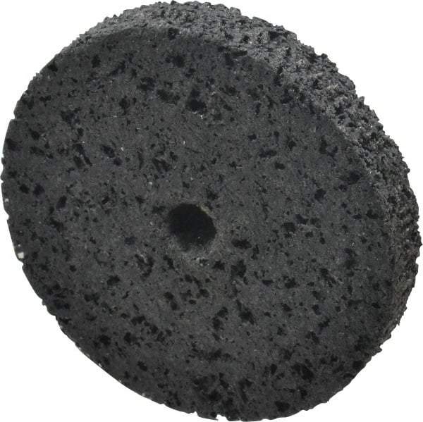 3M - 3" Diam, 1/2" Face Width, 3/8" Center Hole, Very Coarse Grade, Silicon Carbide Deburring Wheel - Unitized, Hard Density 7 Grade, 14,100 RPM - Eagle Tool & Supply