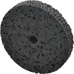 3M - 3" Diam, 1/2" Face Width, 3/8" Center Hole, Very Coarse Grade, Silicon Carbide Deburring Wheel - Unitized, Hard Density 7 Grade, 14,100 RPM - Eagle Tool & Supply