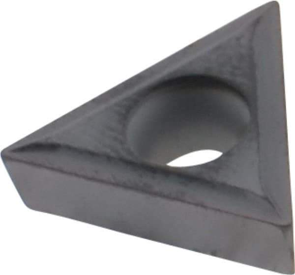 Kennametal - TCMT32.51 LF Grade KC5010 Carbide Turning Insert - TiAlN Finish, 60° Triangle, 3/8" Inscr Circle, 5/32" Thick, 1/64" Corner Radius - Eagle Tool & Supply