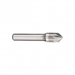 SGS - 1/8" Head Diam, 1/8" Shank Diam, 6 Flute 60° Solid Carbide Countersink - Eagle Tool & Supply
