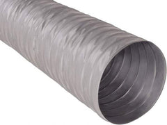 Hi-Tech Duravent - 6" ID, 25' Long, Fiberglass Blower & Duct Hose - Gray, 2.6" Bend Radius, 0.15 In/Hg, 0.85 Max psi, -20 to 250°F - Eagle Tool & Supply