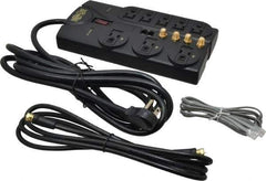 Tripp-Lite - 8 Outlets, 120 Volts, 15 Amps, 10' Cord, Power Outlet Strip - Free Hanging, Keyhole Mount, 5-15P NEMA Configuration, 9.55" Strip, UL1449 3rd Edition - Eagle Tool & Supply