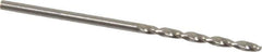 Walter-Titex - 1.7mm 130° Cobalt Jobber Drill - Bright Finish, Right Hand Cut, Parabolic Flute, Straight Shank, 1-11/16" OAL, Split Point - Eagle Tool & Supply