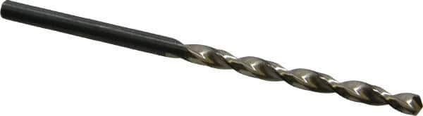 Walter-Titex - 3.4mm 130° Cobalt Jobber Drill - Oxide Finish, Right Hand Cut, Parabolic Flute, Straight Shank, 2-3/4" OAL, Split Point - Eagle Tool & Supply