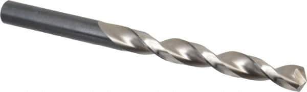 Walter-Titex - 10.8mm 130° Cobalt Jobber Drill - Oxide Finish, Right Hand Cut, Parabolic Flute, Straight Shank, 5-19/32" OAL, Split Point - Eagle Tool & Supply
