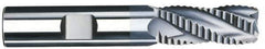 SGS - 1" Diam, Coarse Pitch, 1-3/4" LOC, 5 Flute Solid Carbide 0.06" Corner Radius Roughing End Mill - TiCN Finish, 4" OAL, 1" Shank Diam, Single End, Centercutting, 30° Helix - Eagle Tool & Supply