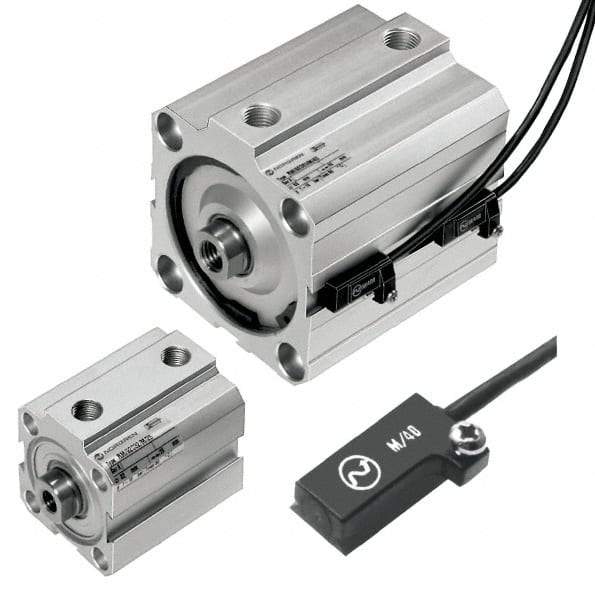 Norgren - 4" Stroke x 4" Bore Double Acting Air Cylinder - 1/4 Port, 1/2-20 Rod Thread, 145 Max psi, 23 to 176°F - Eagle Tool & Supply