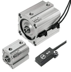 Norgren - 1/2" Stroke x 1-1/2" Bore Double Acting Air Cylinder - 1/8 Port, 5/16-24 Rod Thread, 145 Max psi, 23 to 176°F - Eagle Tool & Supply