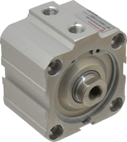 Norgren - 1/2" Stroke x 2" Bore Double Acting Air Cylinder - 1/8 Port, 3/8-24 Rod Thread, 145 Max psi, 23 to 176°F - Eagle Tool & Supply