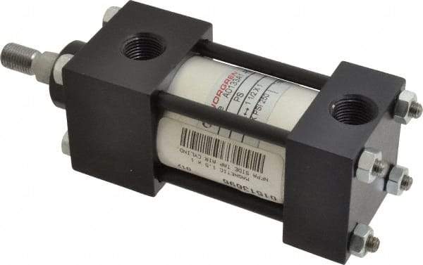 Norgren - 1" Stroke x 1-1/2" Bore Single Acting Air Cylinder - 3/8 Port, 7/16-20 Rod Thread, 250 Max psi, -20 to 200°F - Eagle Tool & Supply
