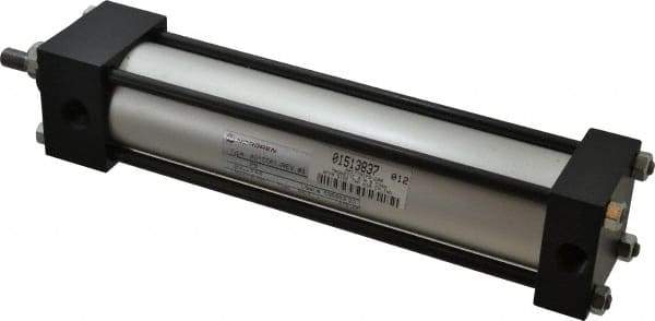 Norgren - 8" Stroke x 2" Bore Single Acting Air Cylinder - 3/8 Port, 7/16-20 Rod Thread, 250 Max psi, -20 to 200°F - Eagle Tool & Supply