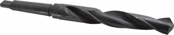 Interstate - 1-15/64", 3MT 118° Point High Speed Steel Taper Shank Drill Bit - Eagle Tool & Supply