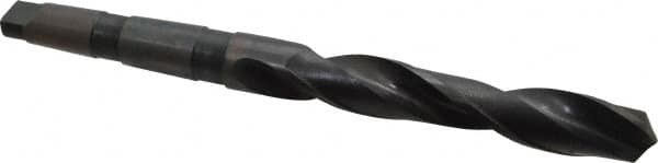 Interstate - 1-9/32", 4MT 118° Point High Speed Steel Taper Shank Drill Bit - Eagle Tool & Supply