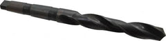 Interstate - 1-9/32", 4MT 118° Point High Speed Steel Taper Shank Drill Bit - Eagle Tool & Supply