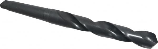 Interstate - 1-3/8", 4MT 118° Point High Speed Steel Taper Shank Drill Bit - Eagle Tool & Supply