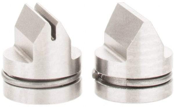 SPI - Chrome Caliper Inside & Outside Diameter Attachment - 2 Pieces, 1 to 1.5mm Pitch, For Use with 6" Dial or Electronic Calipers - Eagle Tool & Supply
