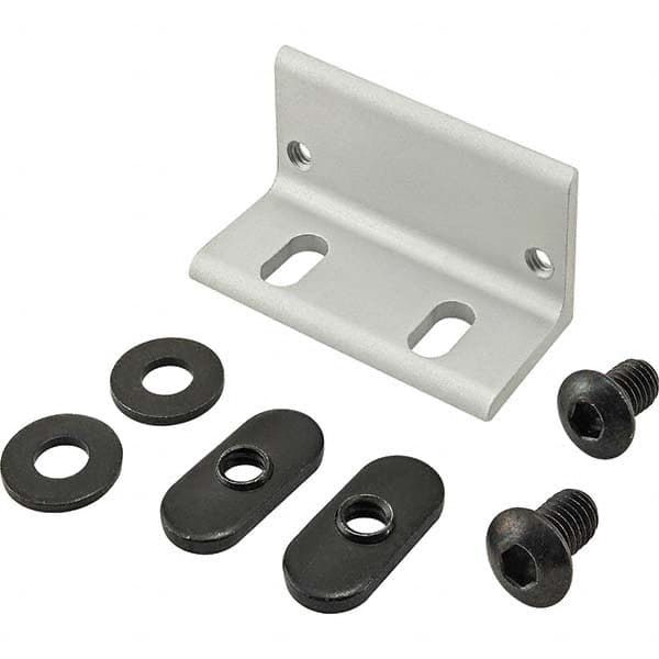 80/20 Inc. - 2" Wide x 1" High x 1" Long Open Shelving Door Catch Bracket - Eagle Tool & Supply