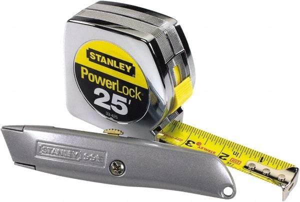 Stanley - 25' x 1" Tape Measure - 1/16" Graduation - Eagle Tool & Supply