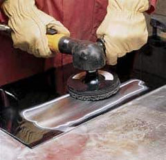 3M - 4-1/2" Diam, Silicon Carbide Hook & Loop Disc - Very Coarse Grade, Nonwoven, - Eagle Tool & Supply