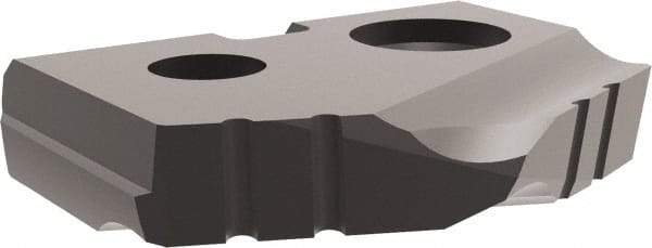 Allied Machine and Engineering - 31/64" Diam x 3/32" Thick, Seat Code Z, 132° Included Angle Spade Drill Insert - Diamond Coated, Carbide, Series T-A - Eagle Tool & Supply