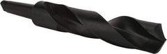 Interstate - 2-7/8", 5MT 118° Point High Speed Steel Taper Shank Drill Bit - Oxide Finish, 10" Flute Length, 17-3/8" OAL, Spiral Flute - Eagle Tool & Supply