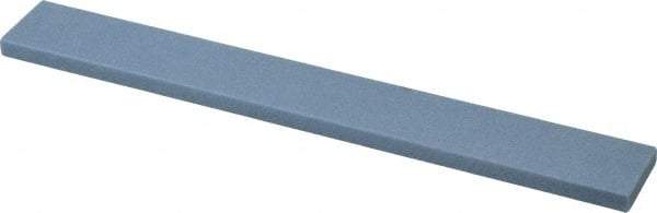 Norton - 80 Grit Aluminum Oxide Rectangular Polishing Stone - Medium Grade, 1" Wide x 8" Long x 1/4" Thick - Eagle Tool & Supply