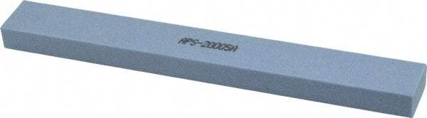 Norton - 80 Grit Aluminum Oxide Rectangular Polishing Stone - Medium Grade, 1" Wide x 8" Long x 1/2" Thick - Eagle Tool & Supply